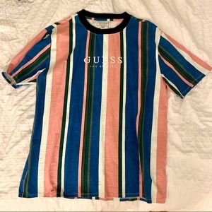 GUESS OVERSIZED STRIPE TEE T SHIRT